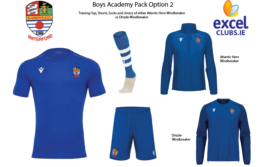 Boys Academy Pack Option 2