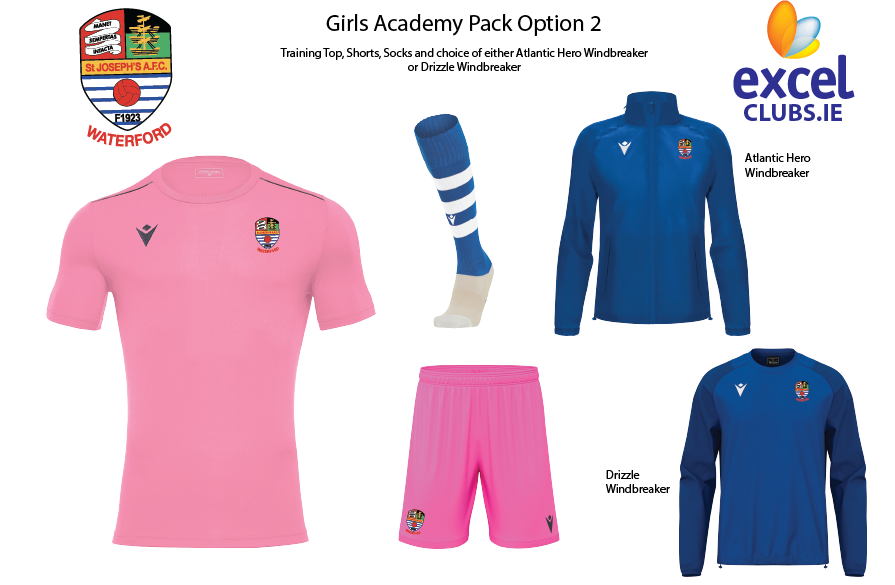 Girls Academy Pack Option 2